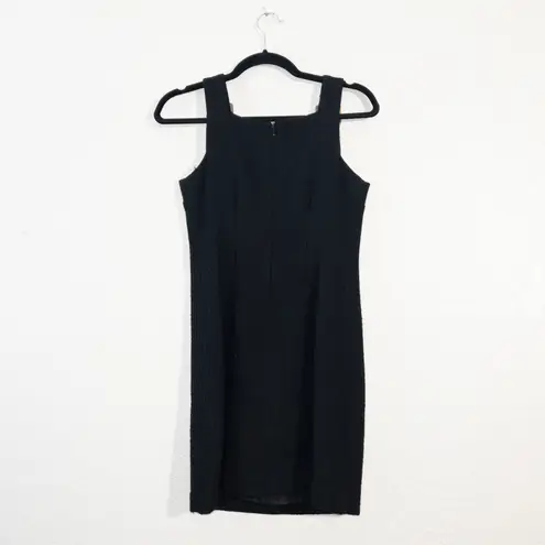 What Goes Around Comes Around x Anthropologie Black Buckle Detail Wool Dress XS