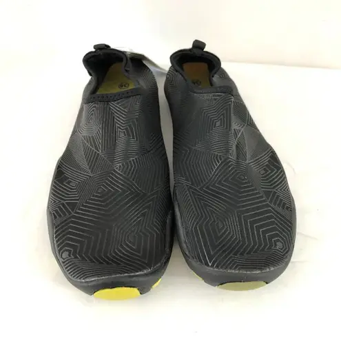 Fantiny Womens Water Shoes Fabric Slip On Black 7