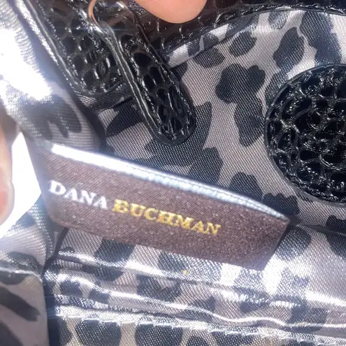 Dana Buchman Small Gray and Black Leopard Print  Crossbody Purse