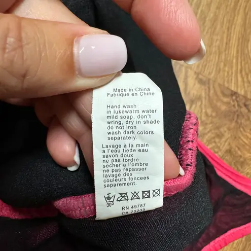 Gottex  Hot Pink Textured Fuax Wrap Scoop Back One Piece Swim Suit Womens Size 8