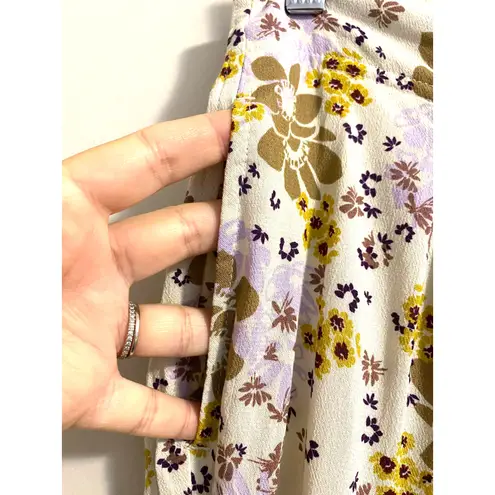 Free People  Can't Take My Eyes Off Of You Flare Pants in Tea Combo Floral sz. S