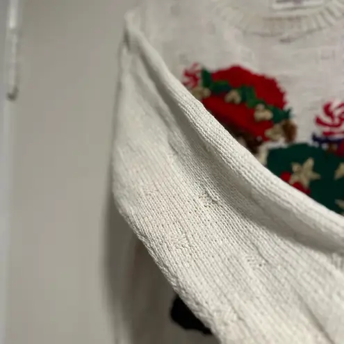 VTG ‘93 Marisa Christina Classics Sz: M Teddy Bear Embellished Christmas Sweater Red Size M