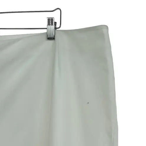 Lafayette 148  New York Manhattan Cropped Pants White Plus Size 24W