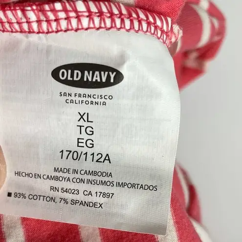 Old Navy  Coral Striped A-Line Dress