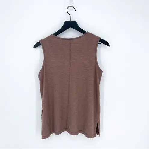 Max Studio  Neutral Minimalist Tank Top Brown Medium