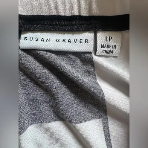 Susan Graver  Black and White Maxi Shirt size XL
