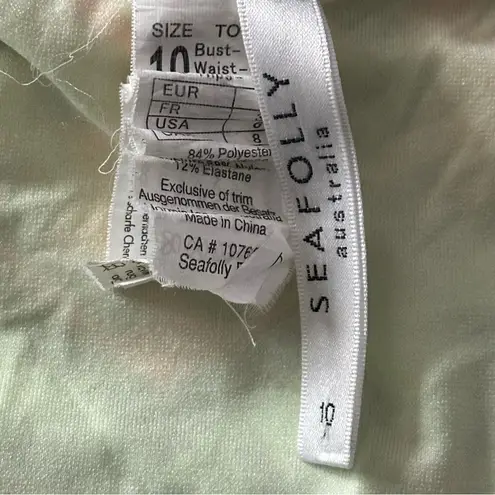 Seafolly 6 Black Multi Color Aztec Southwestern Cut Out Hipster Bikini Bottom