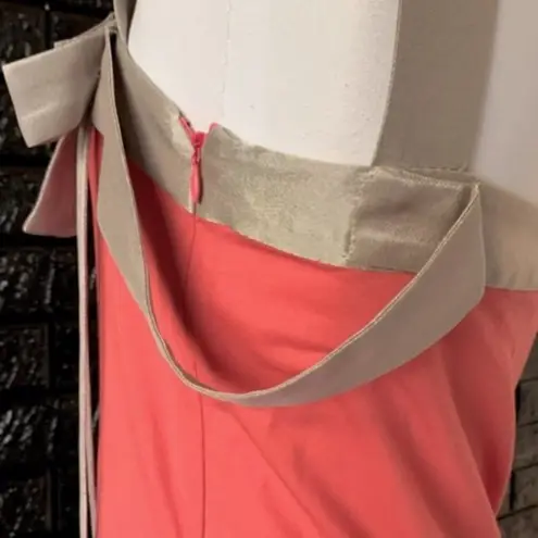 Stella McCartney Knit Sleeveless blouse with Coral gold bow S