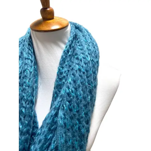 Boutique Y2K Infinity Scarf Teal Blue One Size
