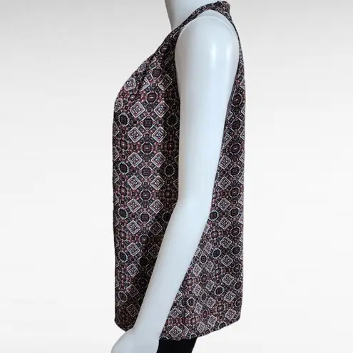 Anne Carson Black Geo Halter Tank Size Medium