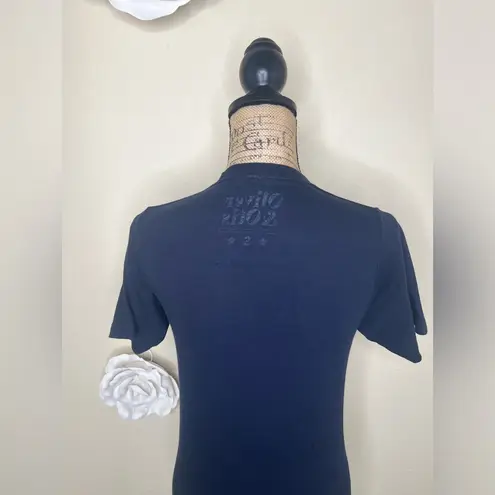 NTM: Oliver & Otis Navy Blue with Floral White & Pink Unicorn T Shirt Sz Small