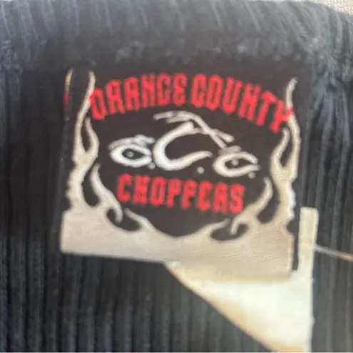 ORANGE COUNTY CHOPPERS Black Racerback Women’s Tank Top 2000s Y2K Large Pink