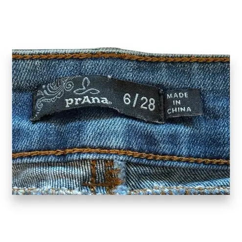 prAna Jeans Womens 6/28 blue denim casual Straight classic organic cotton