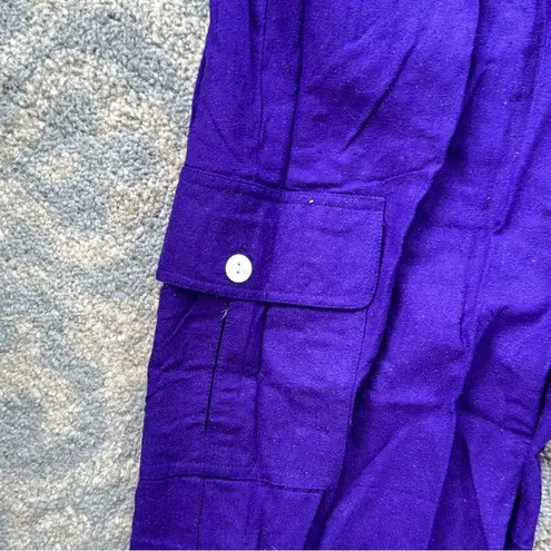 Vintage Objects Gold Silk Tracksuit Purple Medium