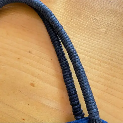 Handmade Japanese Patchwork Tote Bag 100% Cotton Navy Blue