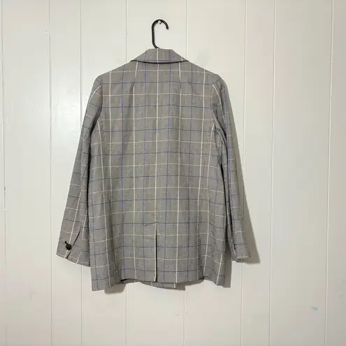 Madewell  Riviera Coast Caldwell Double Breasted Blazer in Palmyra Plaid Size M - Image 6