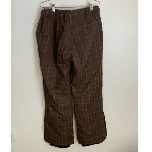 Mountain Hardwear  Brown Plaid Ski pants