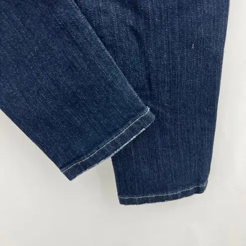 Bebe  (24) (26x32) Regular Icon Crystal Knockout Skinny Jeans Myth Blue Low Rise