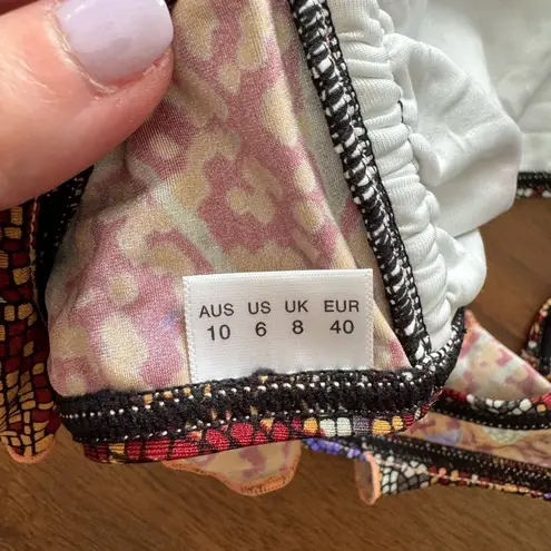 Tigerlily Bikini in Geometric Floral Tile Print