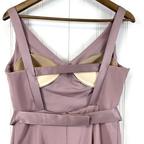 WHITE Vera Wang Gown Dress Womens 12 Quartz Pink Bridesmaid Wedding Formal Prom