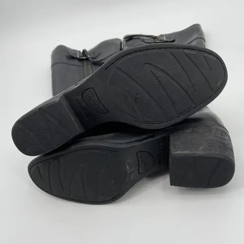 Born Black Leather Uchee Boot Knee High Size 7