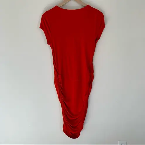 Liz Lange Maternity Orange Bodycon Dress, M