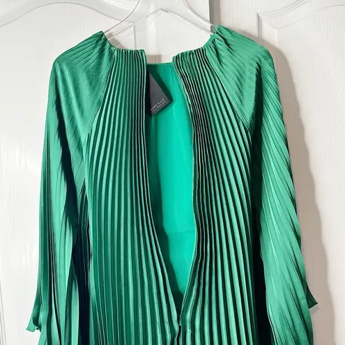 Rene Ruiz Pleated Charmeuse Cocktail Dress (NWT) Size 4 Green
