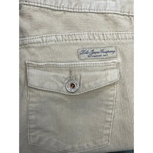 Polo Jeans Co Ralph Lauren Beige Corduroy Pants 6x30 Bootcut Stretch
