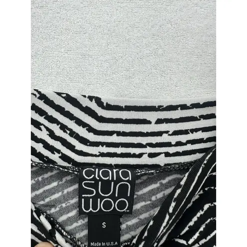 Vintage Clara Sun Woo Women's Cold Shoulder Tunic Size S Black White