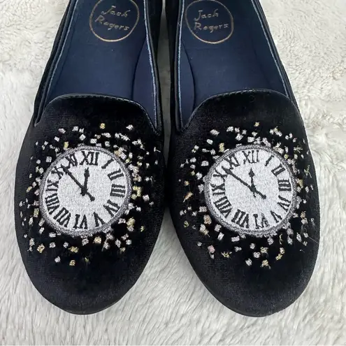 Jack Rogers Clock Embroidered Loafers