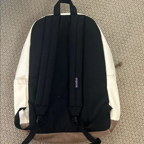 Jansport  Classic Cream and Brown Backpack