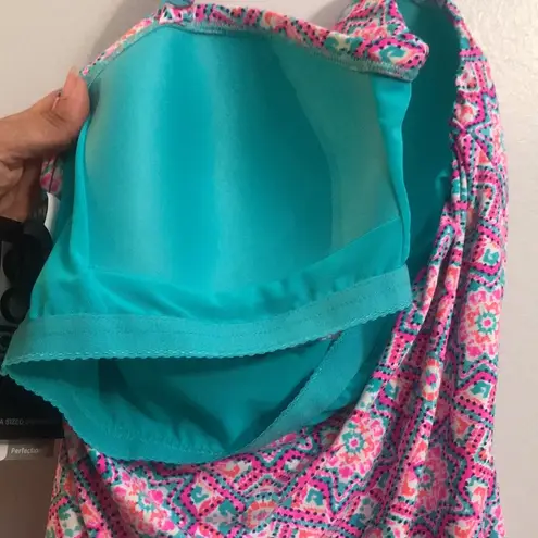 Coco reef WHITE MULTI Grace Bandini Swim Top, US 38C