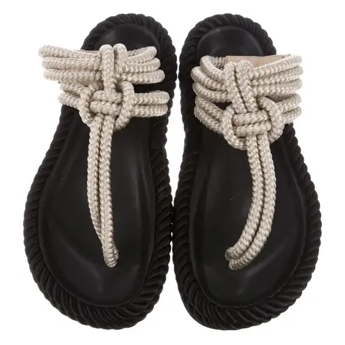 Isabel Marant Lesley Rope Sandals Women’s Size 36 (US 6) Beige