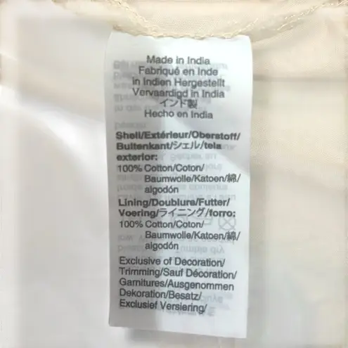 Point Sur J.Crew Cream Multi Color Pom Pom Tiered Midi Dress