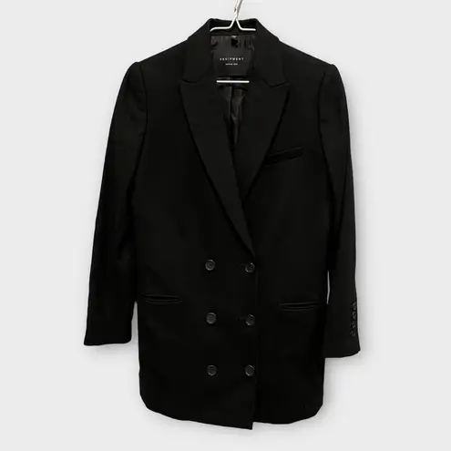 Equipment Norden Oversized Double-breasted Wool Mini Dress Size 0