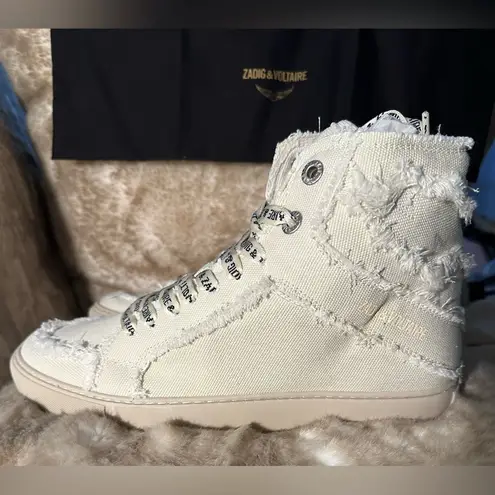 Zadig & Voltaire Zadig & Volataire High Flash Canvas In Flash NIB