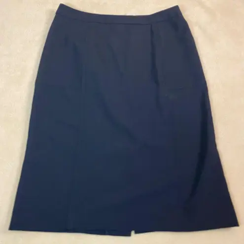 Body by Victoria Skirt Women's Black Button Back Career Business Sz 4 *FLAW