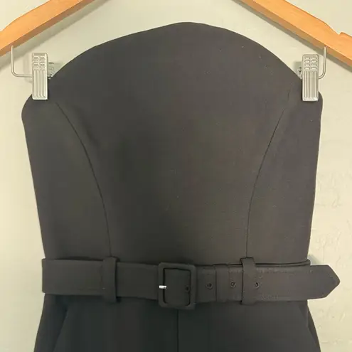 ALC Frank NWT A.L.C. Kate Belted Strapless Jumpsuit Black Size 2 $650