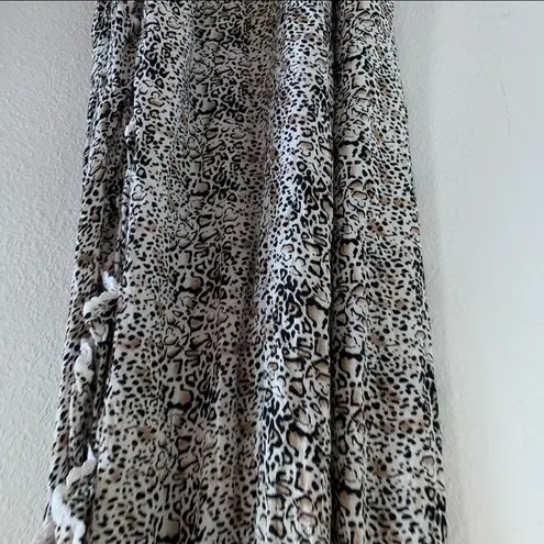 Rove Swim Animal Print Open Side Slit Cover Up Small