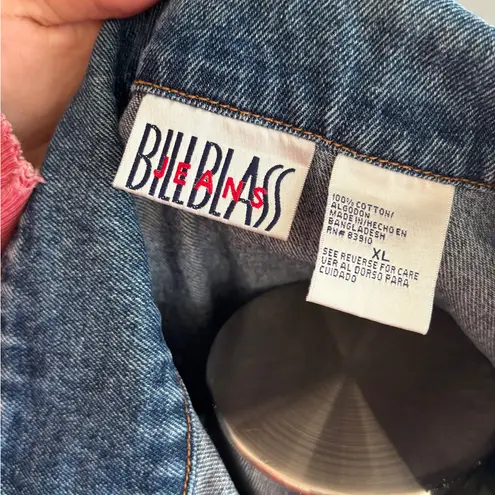 Bill Blass Vintage 90s Peplum Jean Jacket