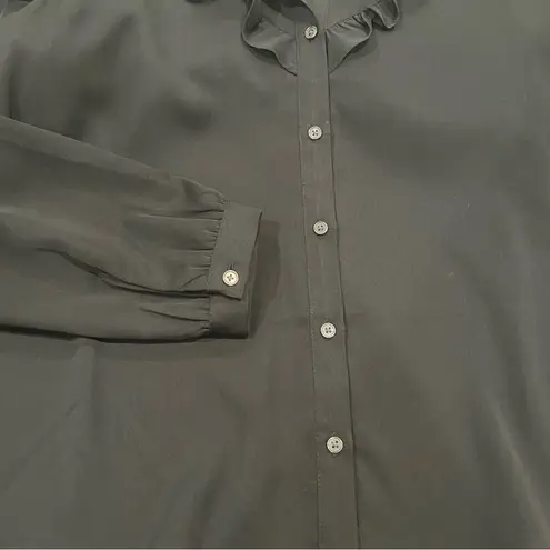 Levi's Levi’s Ruffled Button Front Blouse Size M - Image 3