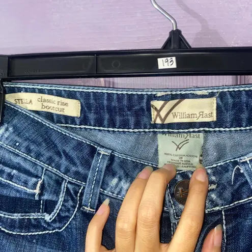 William Rast Stella Bootcut Jeans Y2K Classic Rise Distressed Fall Denim Vibes