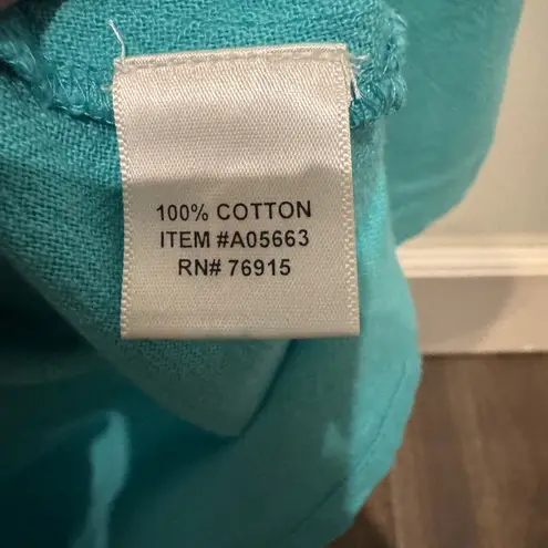 THE TOG SHOP Teal Button