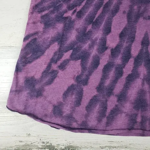 American Apparel NWOT  50/50 Custom Purple Bleach Tie Dye Spiral Tank Top Medium