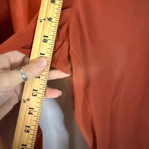 REI Womens Size 12 Cargo Hiking Pants UPF 30+ Nylon Rust Orange Belted Outdoor