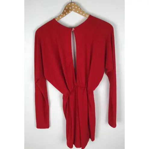 Motel Rocks Revolve Motel Red Hot Romper NEW