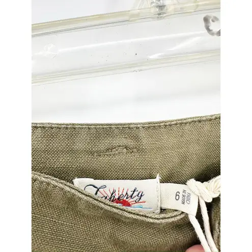 Faherty Palos Verdes Skirt in Olive Green Belted Size 6