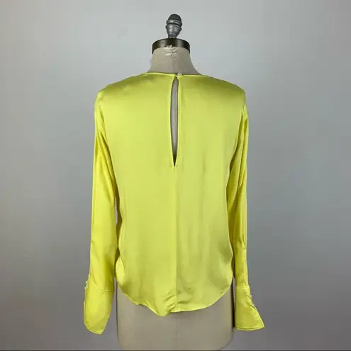 Something Navy  Yellow Long Sleeve Blouse