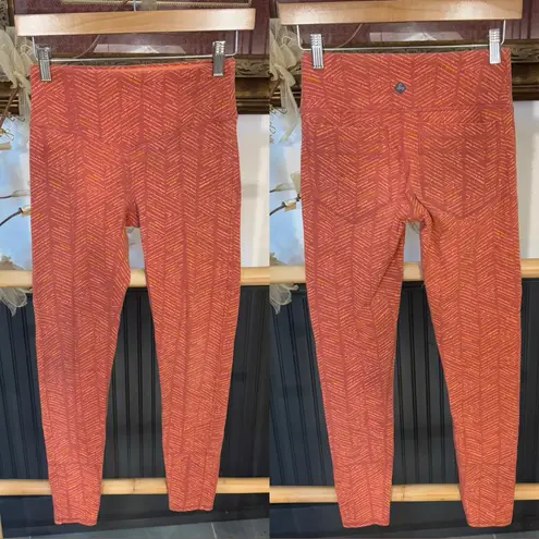 prAna Leda Pants Orange Leggings With Back Pockets ~ Size XS 💚🍄