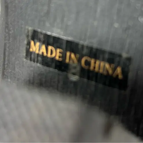 TWO LIPS Chessa Black Embroidered Western Style Leather Boots Size 8